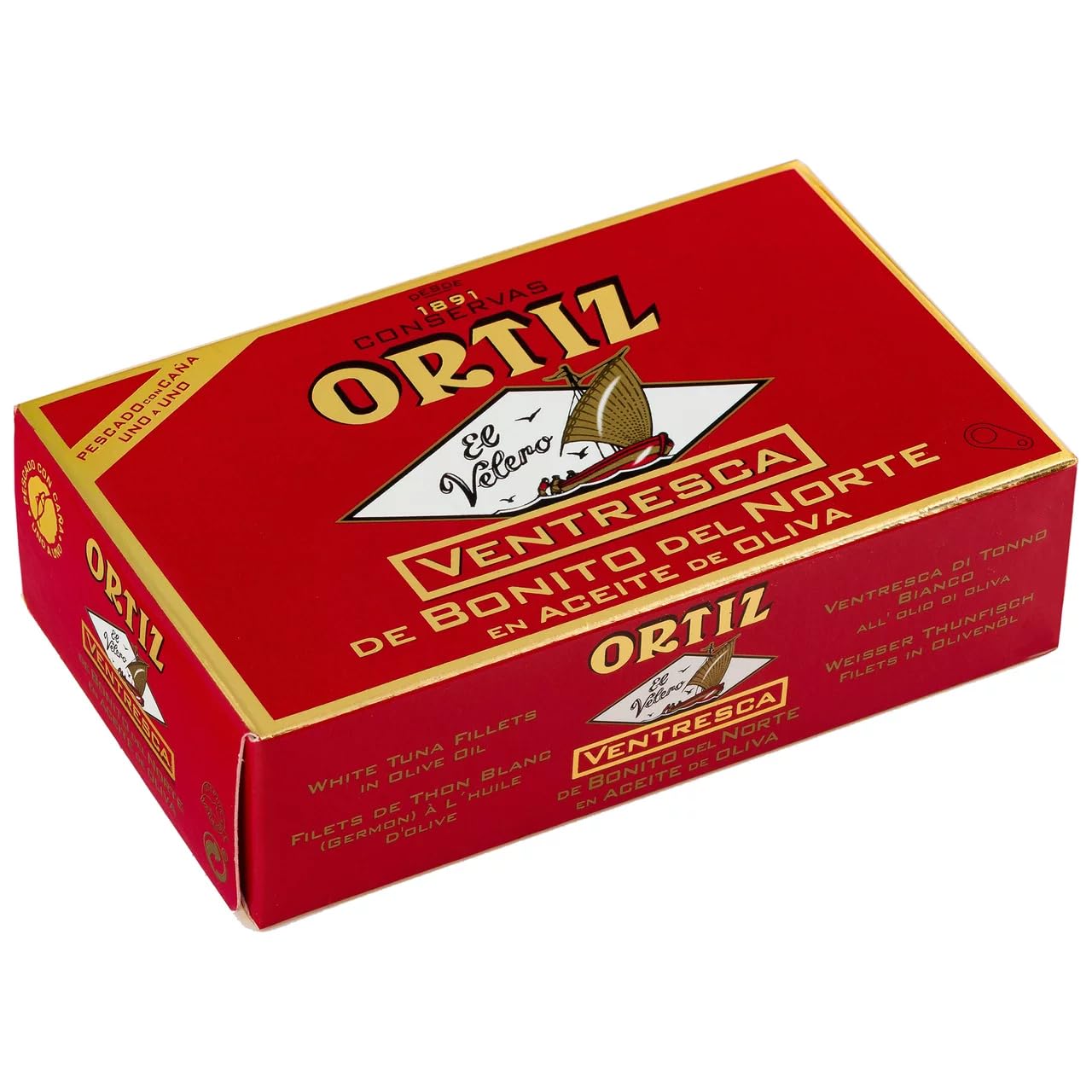 ORTIZ Bauchstück vom Weißen Thunfisch in Olivenöl 80 g. 9er-Packung