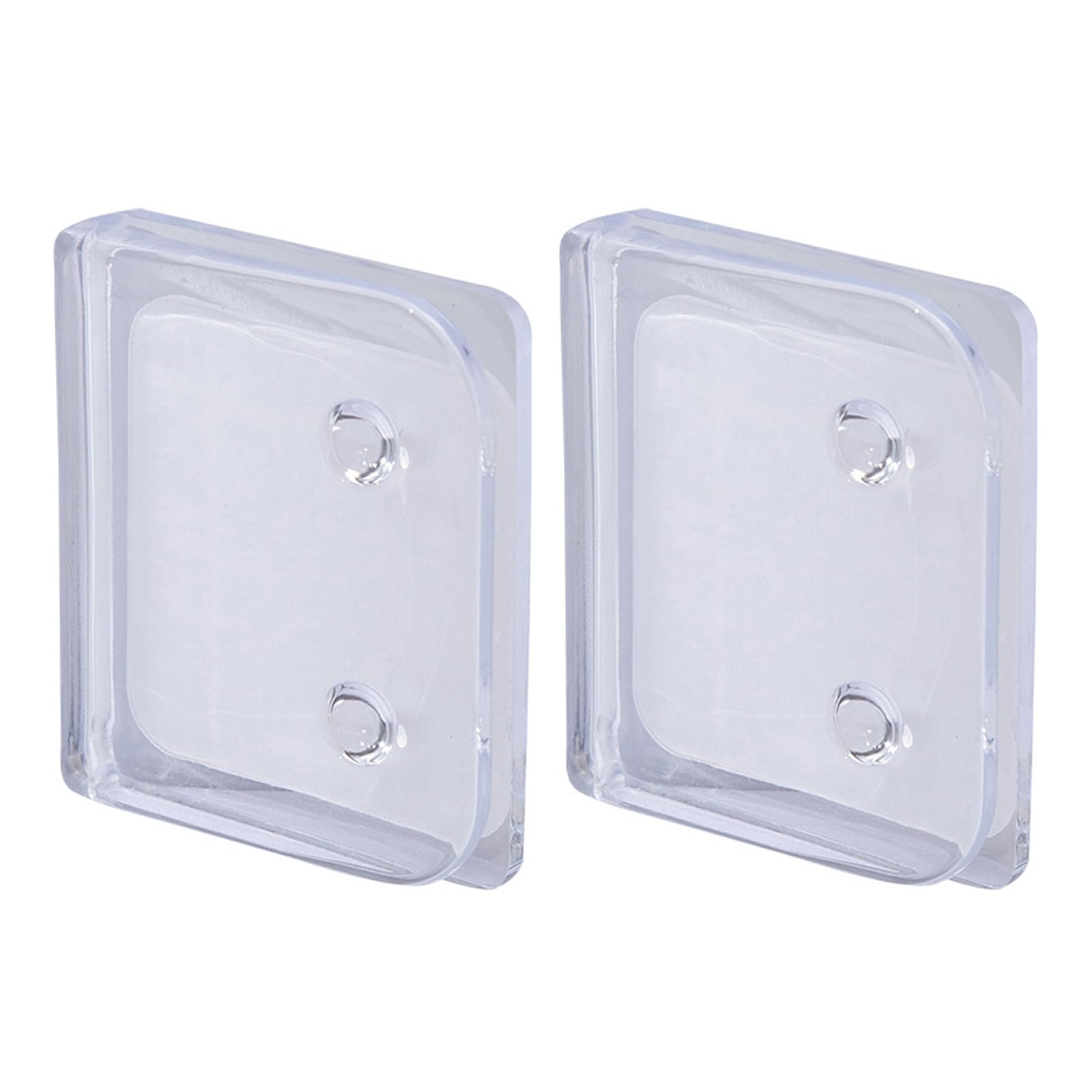 Clear Shower Curtain Clips 2/4 / 8Pcs Adhesive Windproof Splash Clips Splash Guard Holder Wall Clamps for Shower Liners Window Curtain Organizers