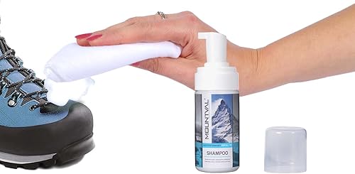 Miniatura 5 de Mountval Champú, espuma limpiadora para ropa y equipo de senderismo, limpia prendas repelentes al agua, Transparente (neutro)
