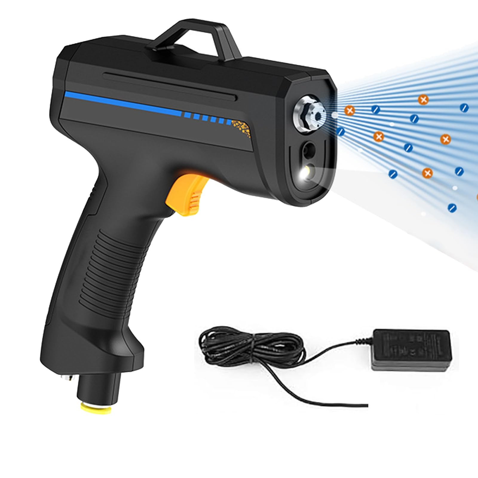 YXFAZPP Anti Static Ionizing Air Gun, Static Eliminator With Highlight Dust Detection Light, High Efficiency Anti-Static Equipment, For Dust Removal (High Frequency Ion)