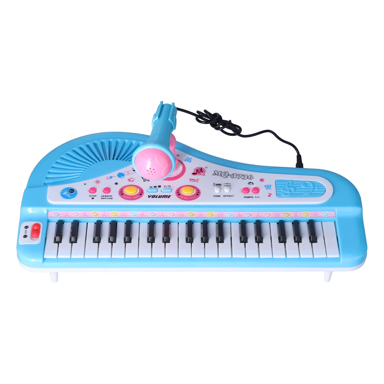 Amazon.co.jp: 電子ピアノ - ブルー ベビーピアノ 37 キー ミニ 早期