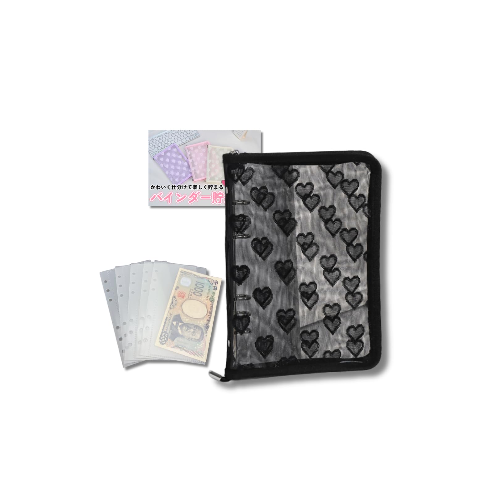 Amazon.co.jp: ikomaido バインダー貯金 韓国 アクリルバインダー A6