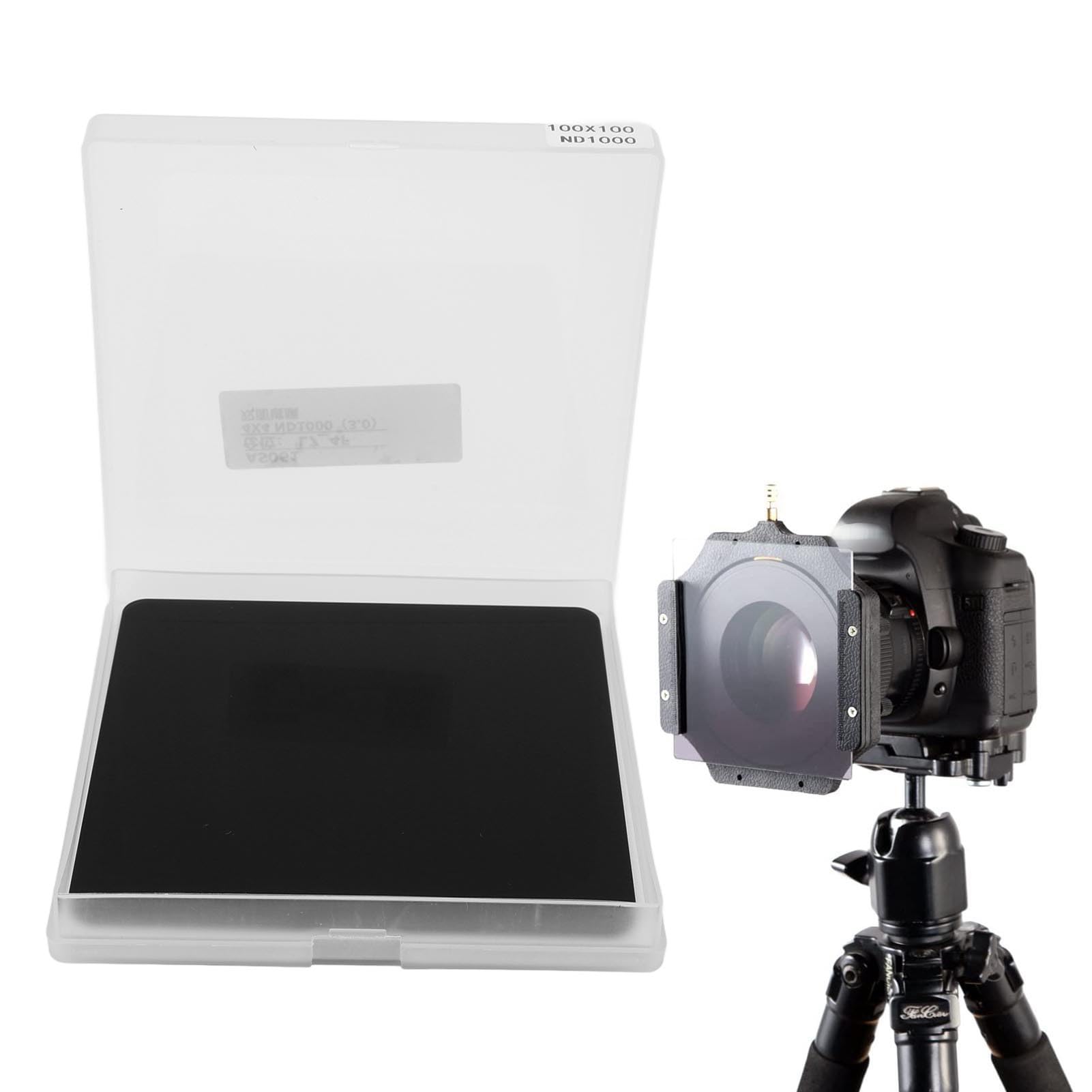 Filtro Nd Quadrato da 100x100mm, Filtro per Lenti Nd Grigio Neutro, HD Ultra Sottile, Filtro a densità Neutra di Rivestimento a più Strati per Fotografia di Spessore 2 Mm per