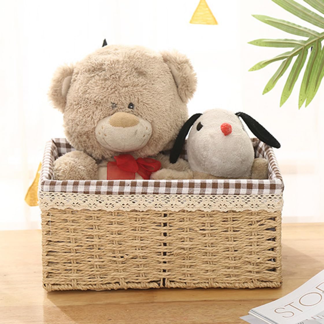 新品未使用　エルメス　バスケット　ウール 100% 物入れ　収納 カゴ　ボックス 生活雑貨 かご バスケット 収納 フタ付き 収納ボックス L サイズ