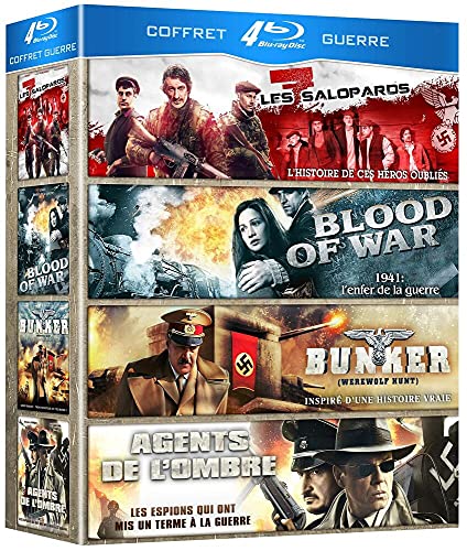 Photo de Coffret Guerre : Les 7 salopards + Blood of War + Bunker + Agents de l'ombre [Blu-Ray]