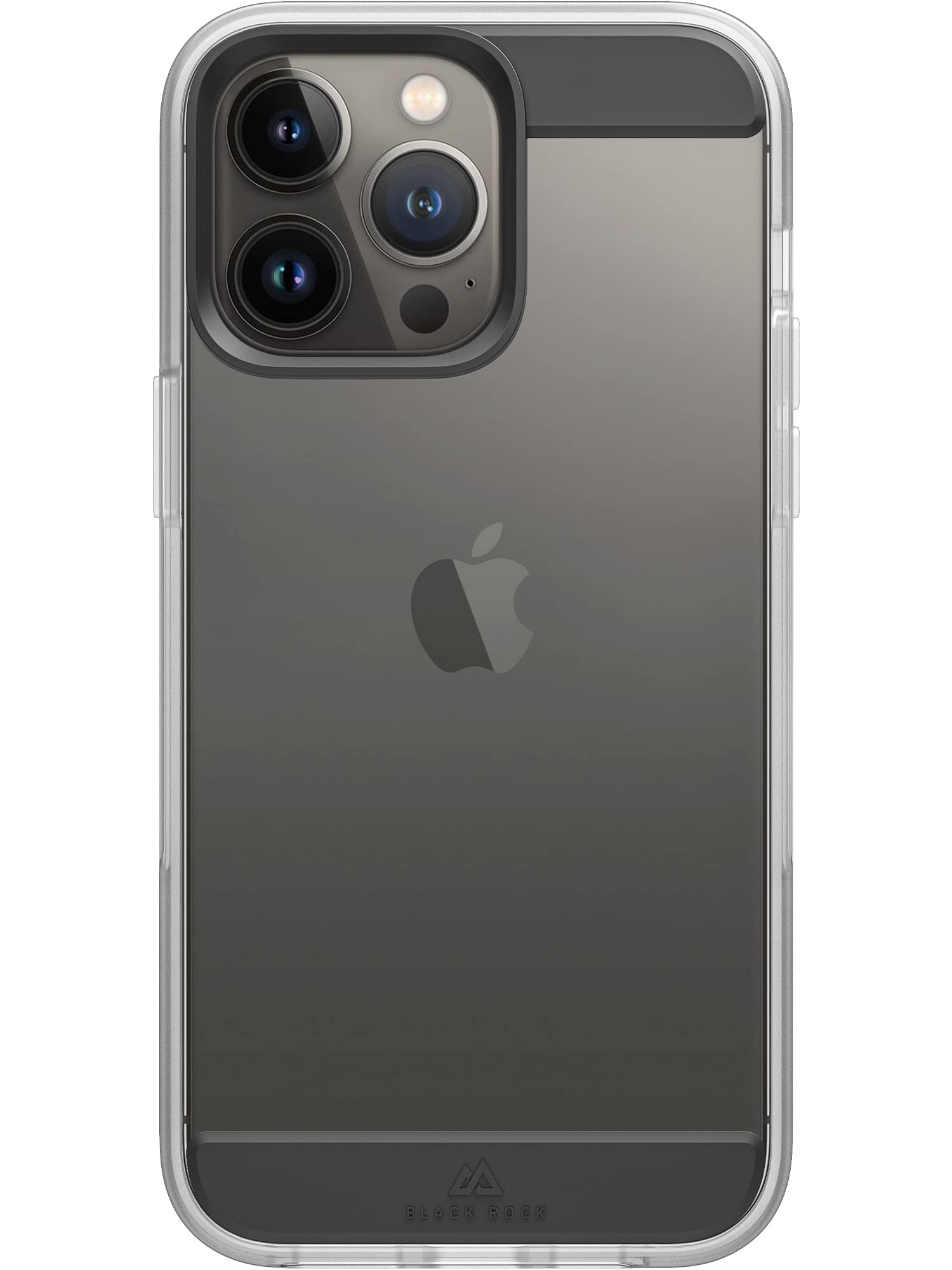 Black Rock - Air Robust Case Suitable for Apple iPhone 14 Pro Max I Mobile Phone Case, Transparent, Thin (Black)