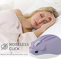 Vista 4 de Ratón inalámbrico con forma de hámster con forma de hámster, portátil de 1200 DPI USB inalámbrico para PC, Mac, computadora portátil, regalo