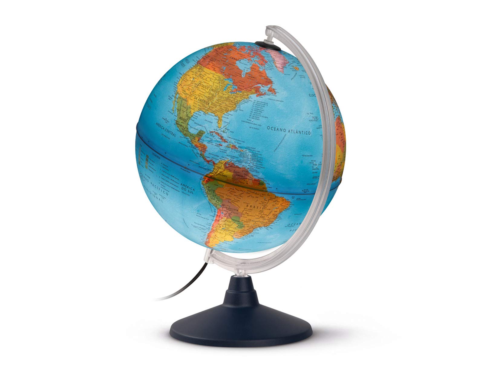 Nova rico Globo terráqueo con luz 30 cm