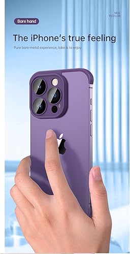 Miniatura 4 de Real Bare - Funda para teléfono sin marco diseñada para iPhone 12 Pro, protector de lente de cámara, almohadilla de esquina de TPU a prueba de