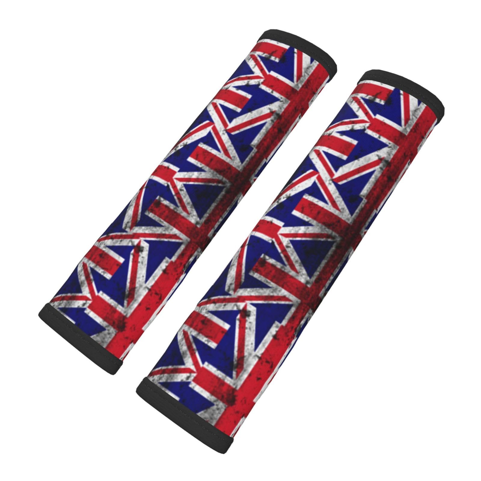 allgobee Auto Seat Belt Cover Distressed-UK-British-Flag Seatbelt Shoulder Pad 2 Pcs for A More Comfortable Driving Compatible with All Cars and Backpack