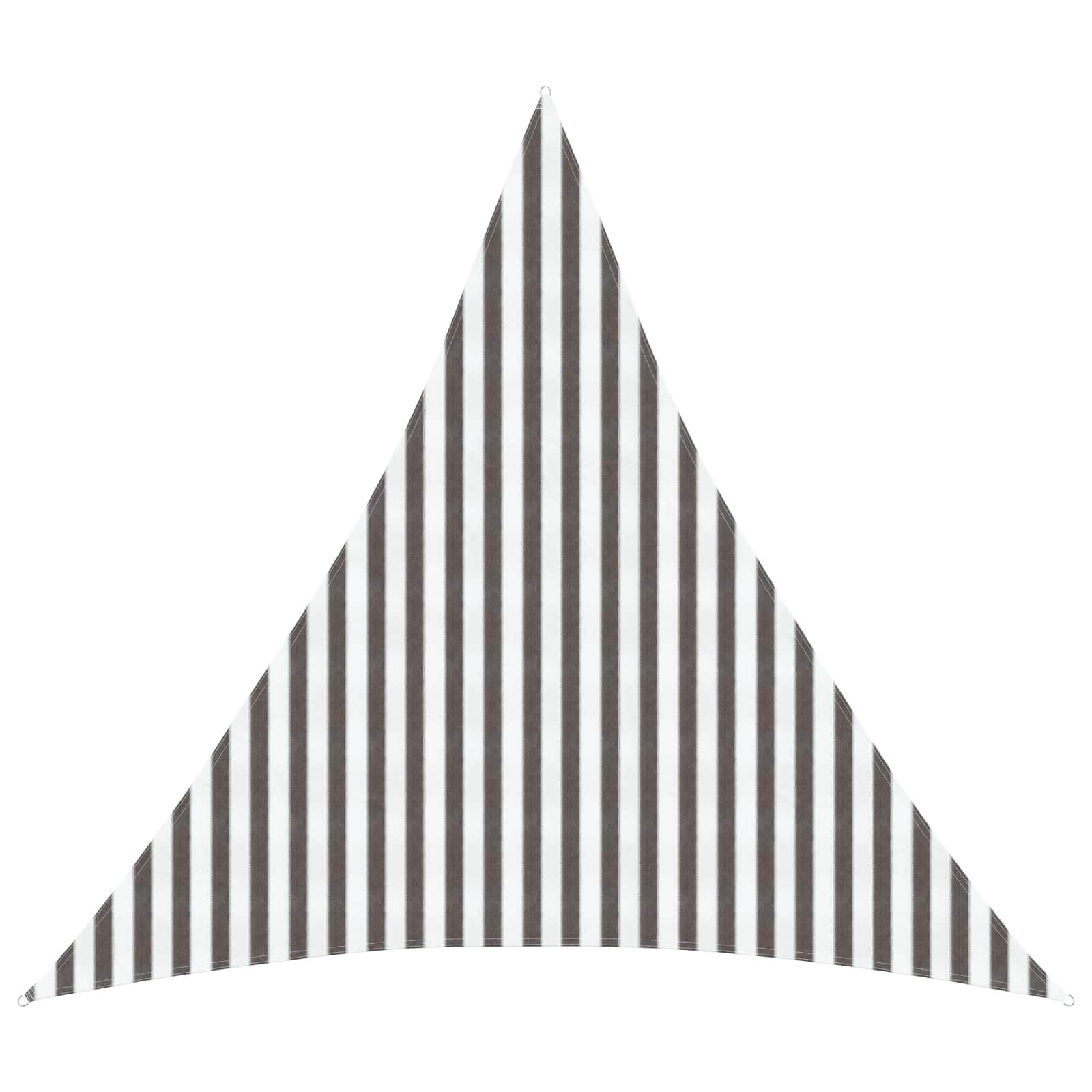 Voile d'ombrage triangulaire ventilé anti-UV 4m avec attaches inox