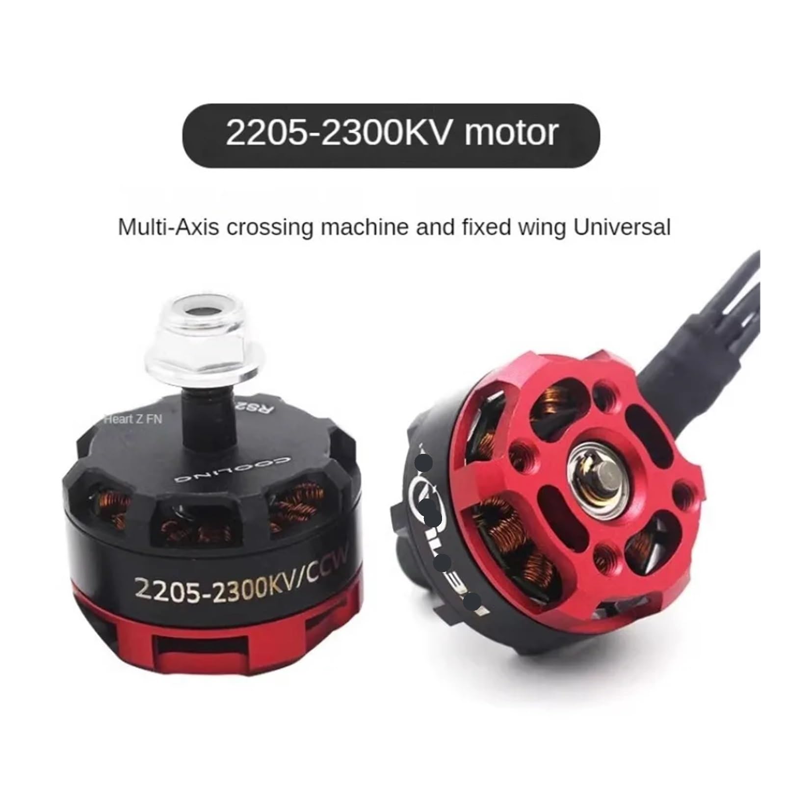 Motore brushless RS2205 for droni da corsa ad alta velocità con aeroplani da 2300 KV(1pcs CCW 2205)