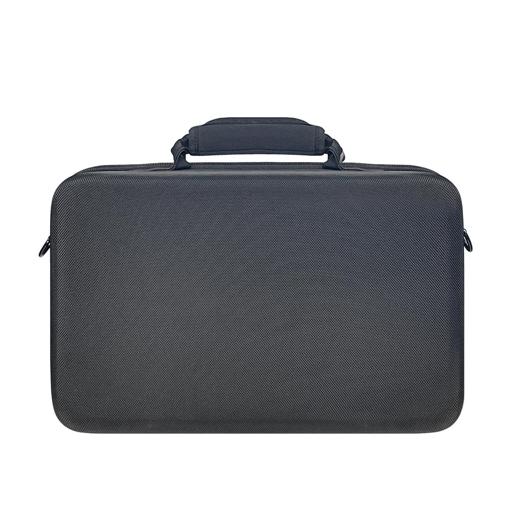 Funda de Transporte rígida Consola para PS5 Slim Funda Protectora Organizador de Viaje Resistente a los arañazos Bolsa de Almacenamiento portátil con Correa para el Hombro (Negro)