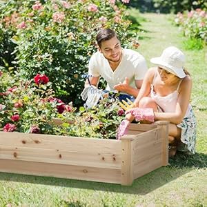 8feetoutdoorwoodenraisedgardenbedelevatedplantingplanterboxkitforvegetablesfruitsherbgrowyardgardeningnatural Urban Country Home Decor 8 feet outdoor wooden raised garden bed elevated planting planter box kit for vegetables fruits herb grow yard gardening natural urban country home decor