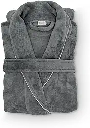 Roupão Banho Flannel Golden Adulto Unissex Toque Macio Microfibra Appel Home