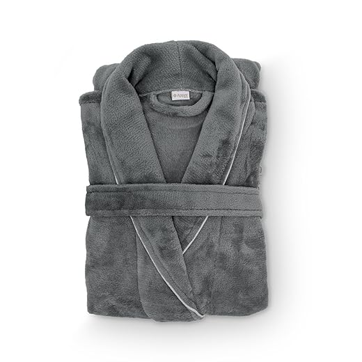 Roupão Banho Flannel Golden Adulto Unissex Toque Macio Microfibra Appel Home