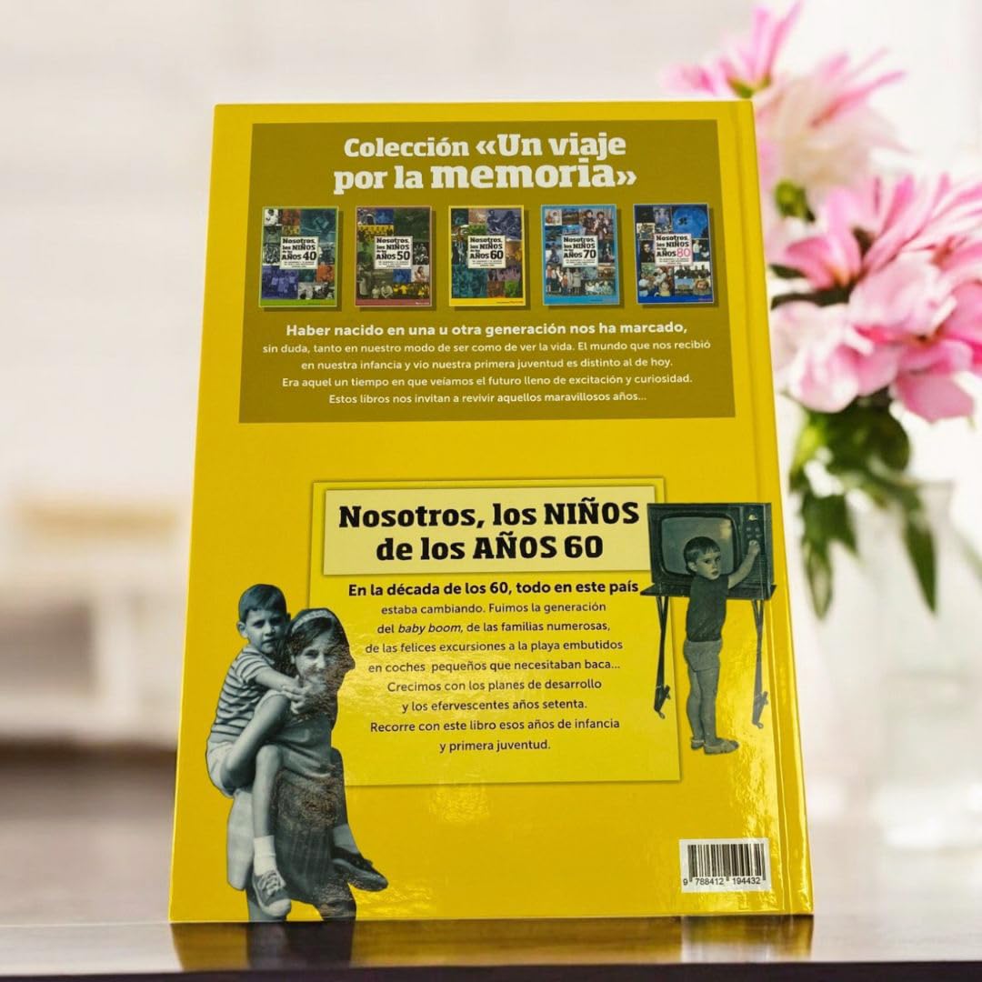 CALLE DEL REGALO - Libro 'Nosotros los Niños de los Años 60' Personalizado con Nombre | Regalo Original de Cumpleaños | Recuerdos de Infancia y Nostalgia | Tapa Dura