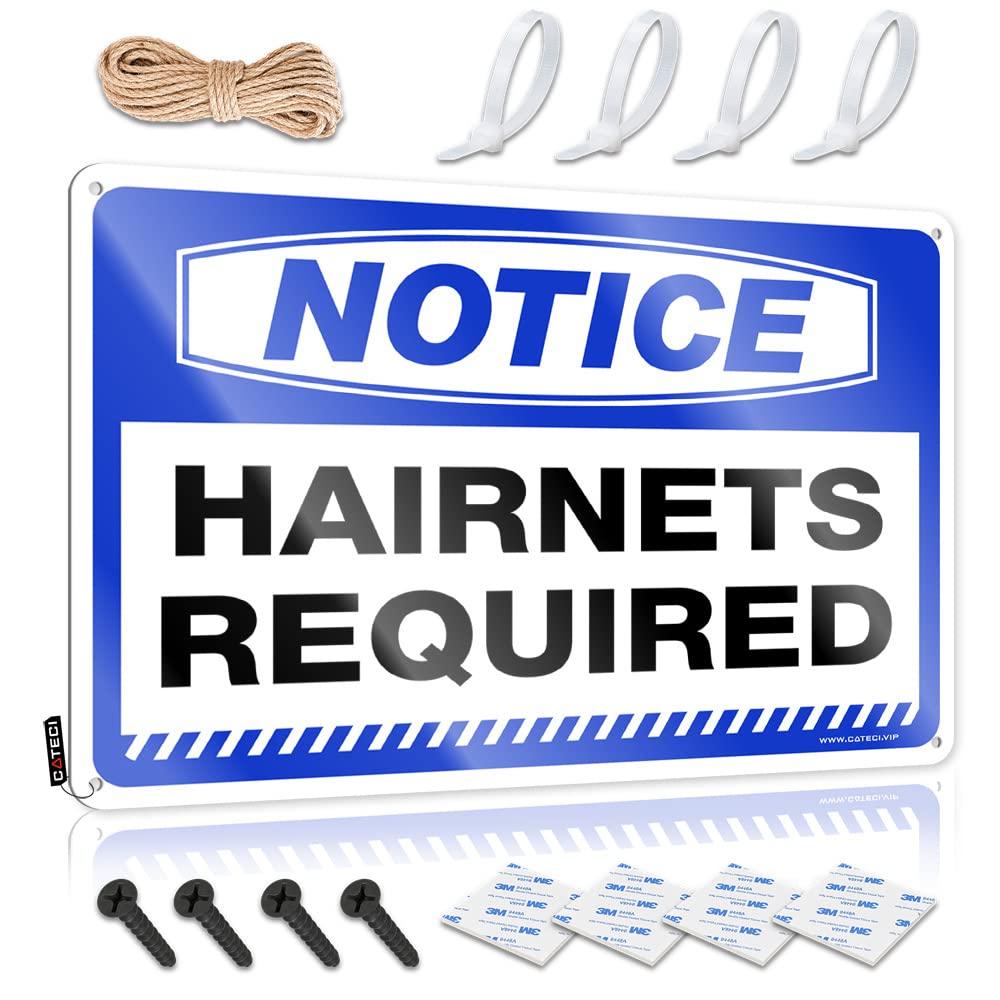 Man Cave Signs For Men Notice Hairnets Required Tin Sign Sign For Bedroom Door Funny Signs Billiard(30X40CM)