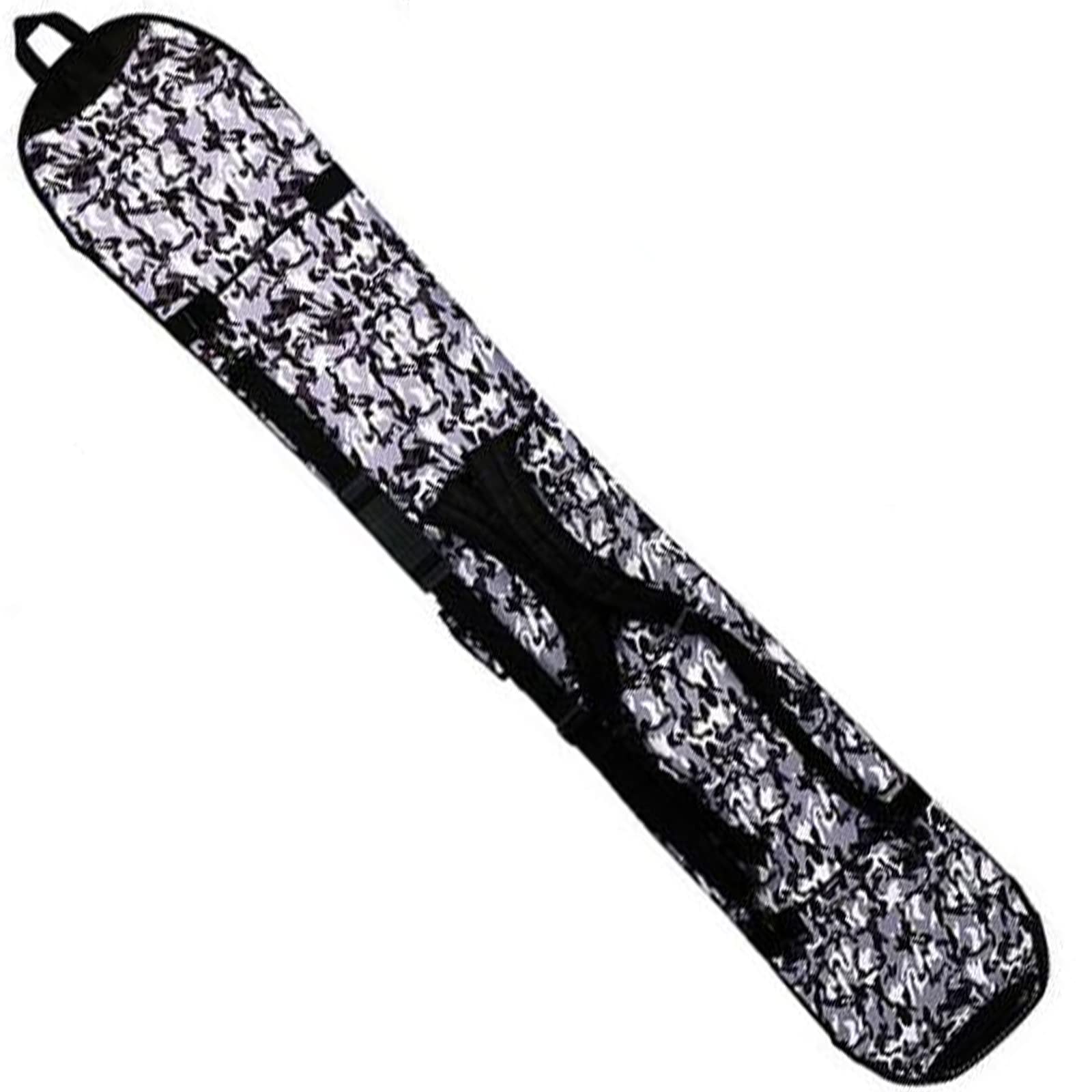 WEALTHY73 Portable All-Round Ski Bag Ski Equipment Storage Bag Veneer Protective Sleeve SBR Elastic Fabric Waterproof and Wear-Resistant,Gray,140CM