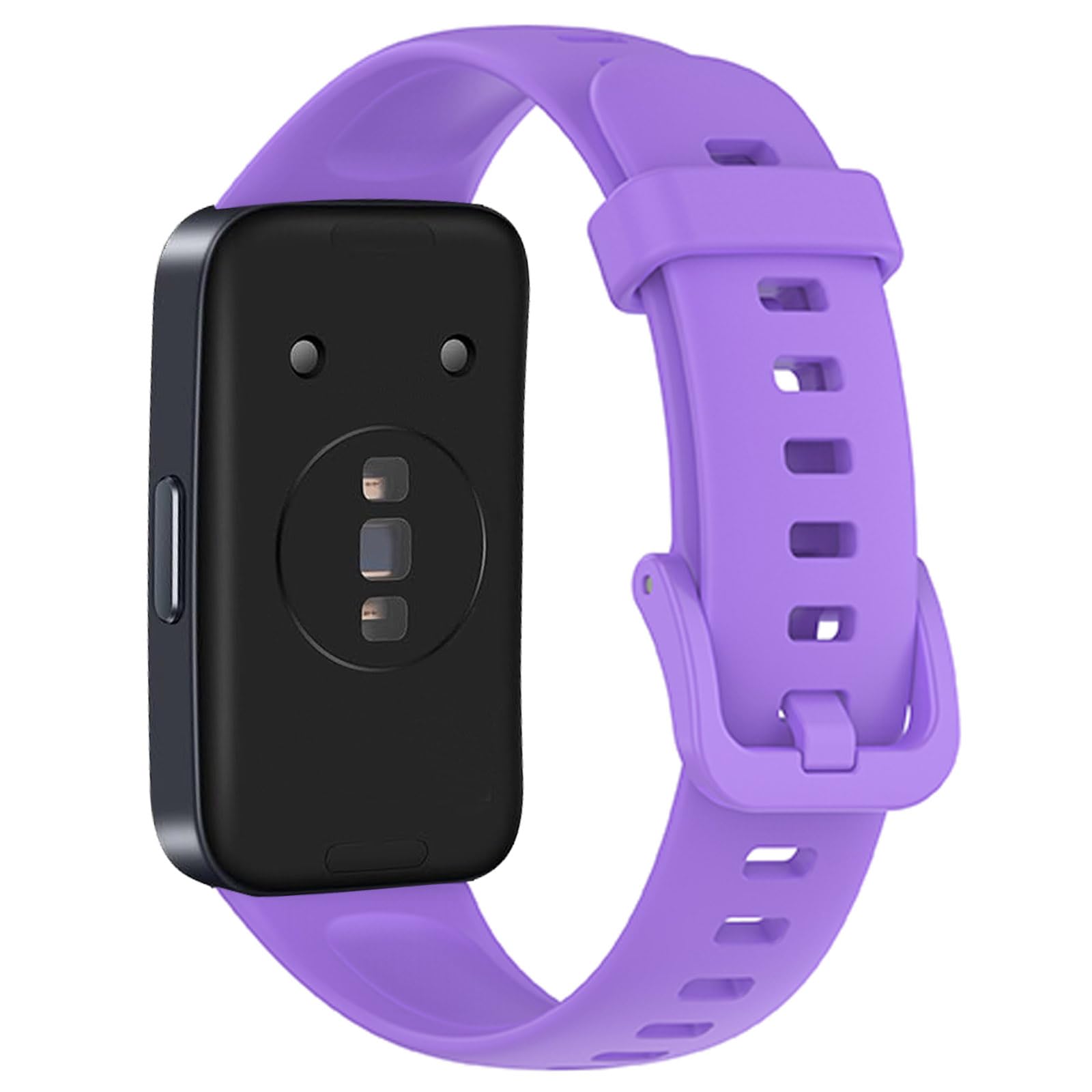 SUGARJAR Silicone Strap For Huawei Band 8/9/10,Soft Sports Replacement Straps for Women and Men, Purple - Image 2