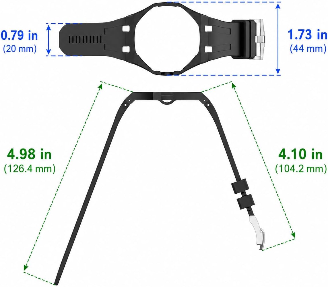 Rugged Case Band Compatible with AP x Swatch Royal Pop Watch Band, 10.6inches, Quick Release Bands Sport Replacement Strap, Sports Silicone Strap with Shockproof Frame Bumper Case for Men Women Strap
