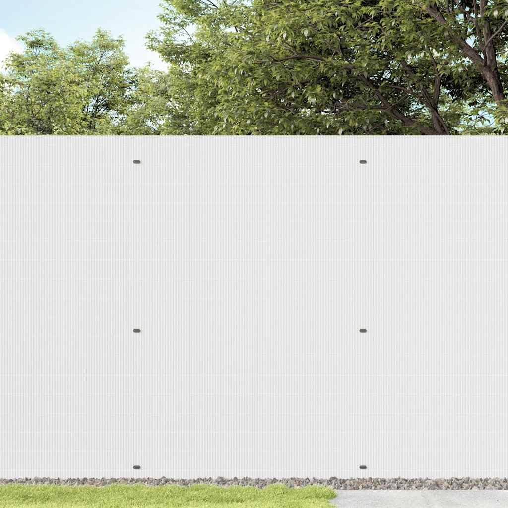 Ogrodzenie ogrodowe, dwustronne, z PCW, 1,8 x 3 m, z ochroną przed promieniowaniem UV, ochroną przed wzrokiem i wiatrem, na taras, do ogrodu, działki, odgrodzenia i ogrodzenia
