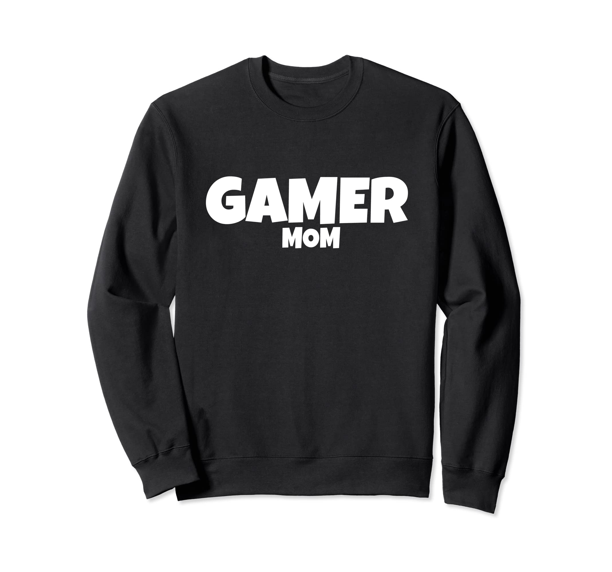 Gamer Mom | White Text | Online Gaming Fun Graphic Sweatshirt