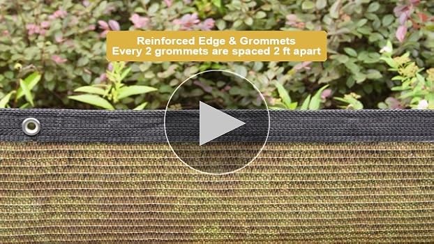 Amazon.com : Shade&Beyond 90% Sun Shade Cloth with Grommets
