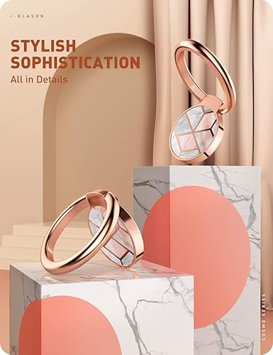 Miniatura 8 de i-Blaosn - Soporte giratorio de 360 grados con diseño brillante para teléfonos inteligentes iPhone y Android (Ameth)