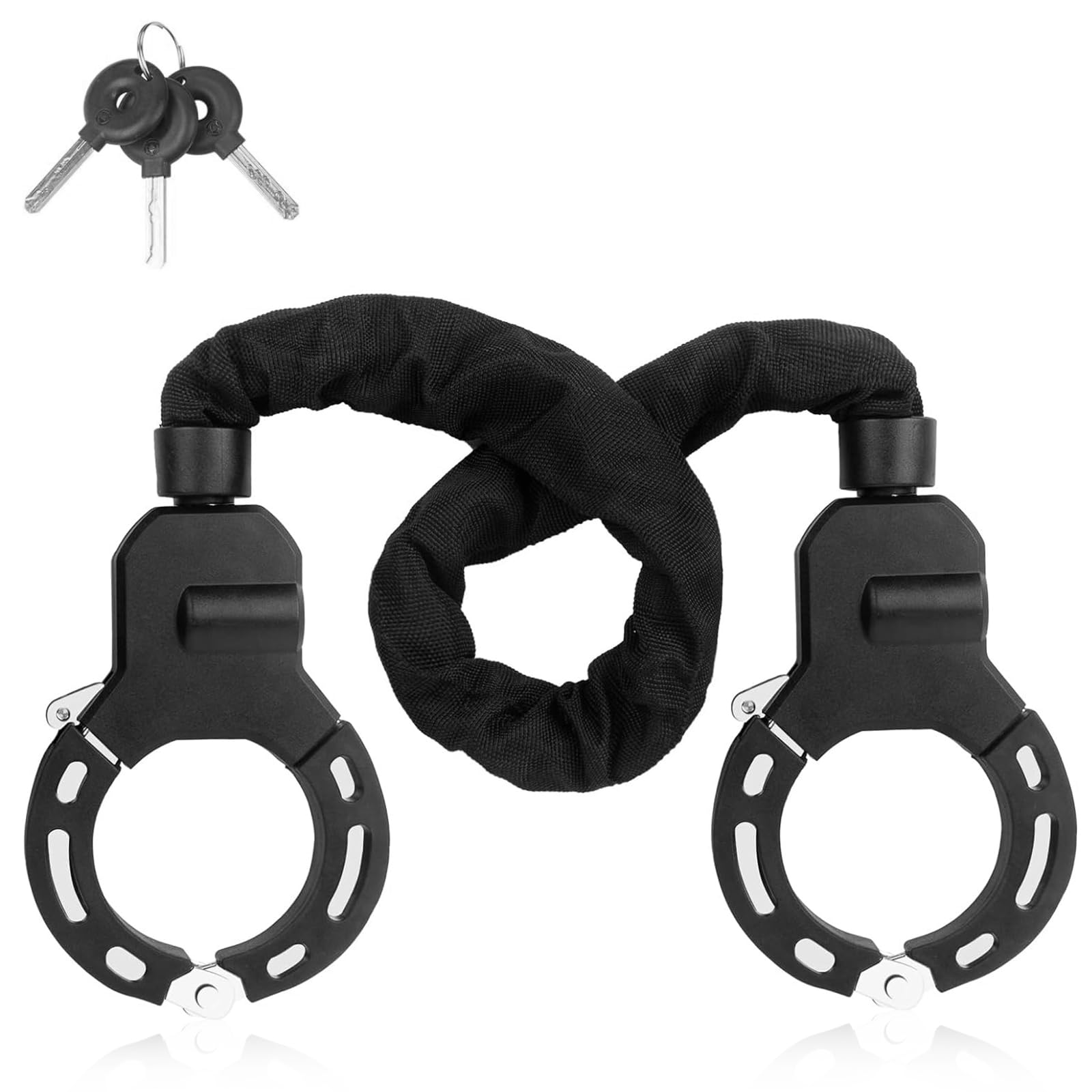 Lucchetto Monopattino Elettrico, Lucchetto Bici con 3 Chiave, Catena Bicicletta Antifurt, Accessori Monopattino Elettrico per Scooter, Bicicletta, Quad, Moto