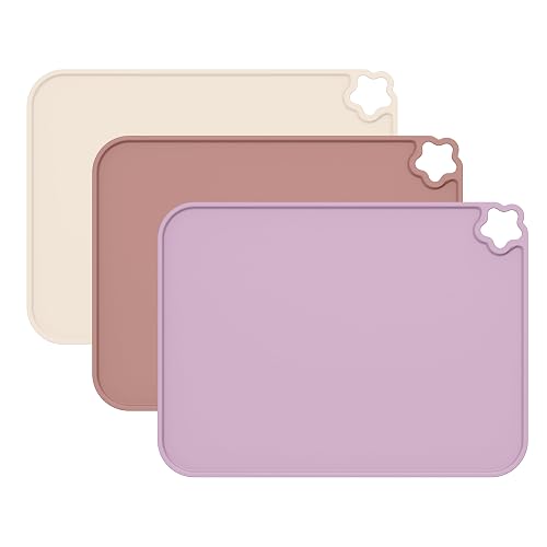 Silicone Placemat for Toddles Kids Non-Slip Reusable Portable Kids Placemats