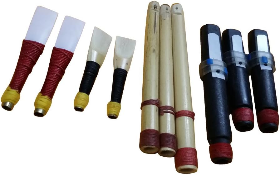 Highland Kilt Bagpipes Reed Practice Chanter, Synthetic Reeds, Plastic Drone Reeds - Multicolour