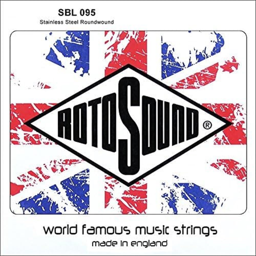 Rotosound Strings for Electric Bass STAINLESS Single Strings SWING 66 .075"w/1.90mm wound SBL075