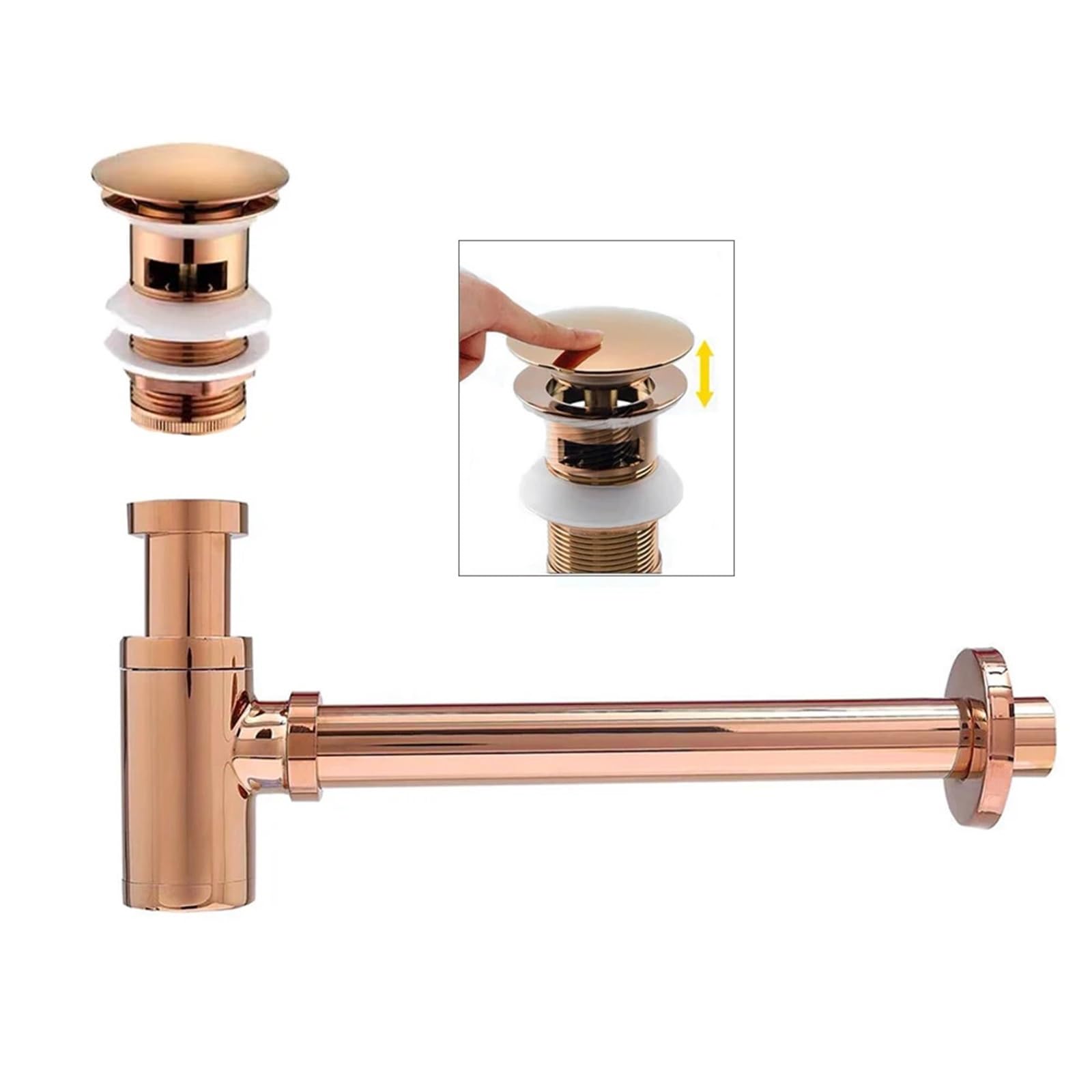 Sifón de baño, escurridor, sifón for fregadero, filtro emergente, tapón desagüe Para Fregaderos(Type 2)
