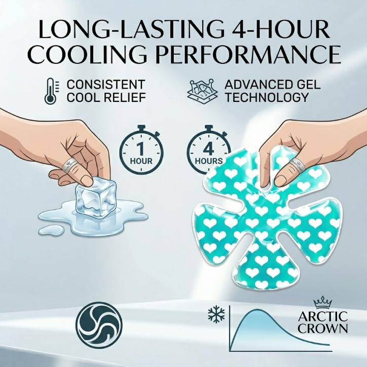 Image of Adjustable Cooling Headband Inserts for Hats - Reusable Gel Ice Packs for Hard Hats, Sun Hats & Caps, 4-Hour Cold Therapy Relief for Migraines, Heat & Outdoor Activities, 2 Pack