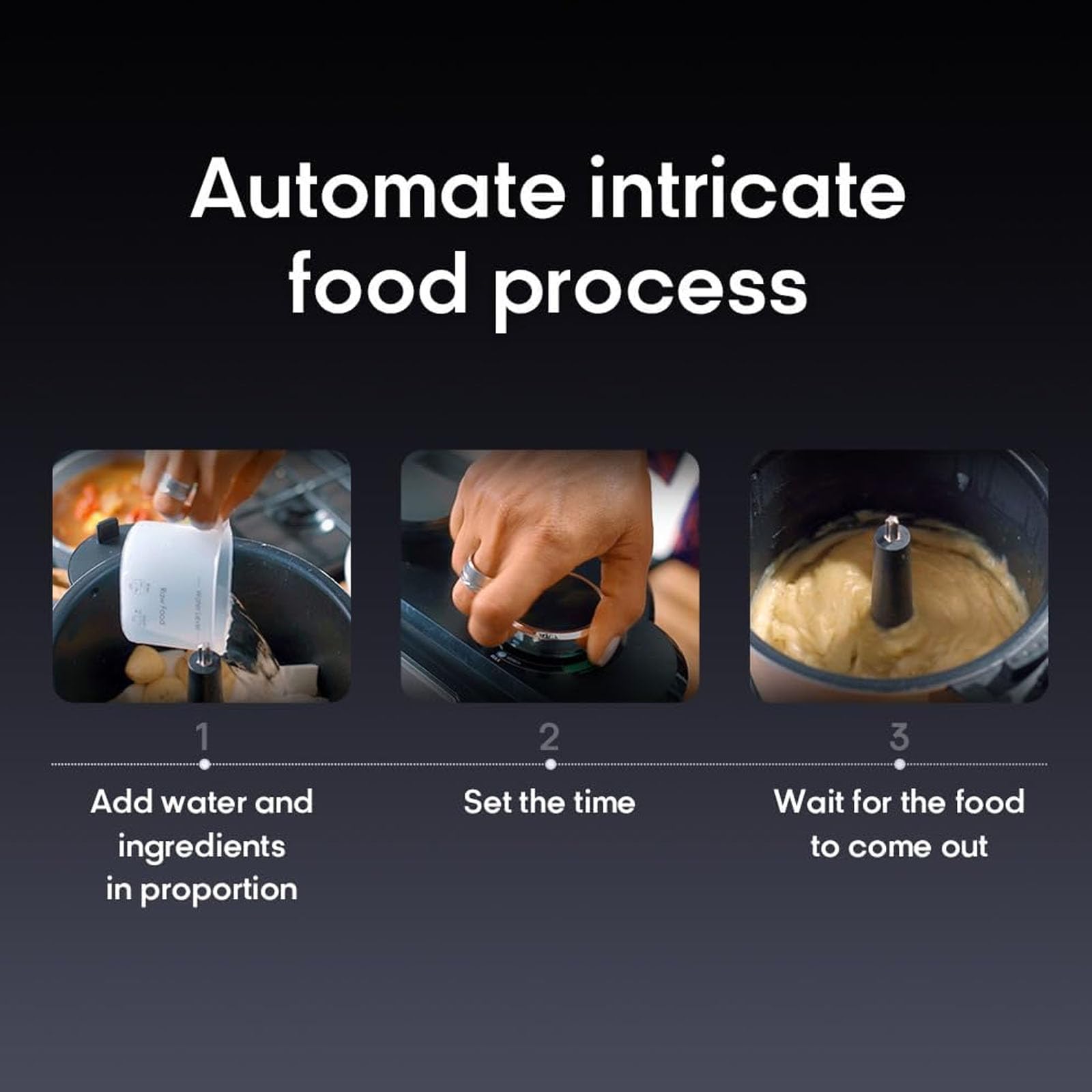Fabricante de comida automática de 6L para tragar Fufu, máquina eléctrica para triturar ñame, para Fufu, Amala, Banku, comida africana, sémola, puré de patatas, sirve para 5 a 6 personas