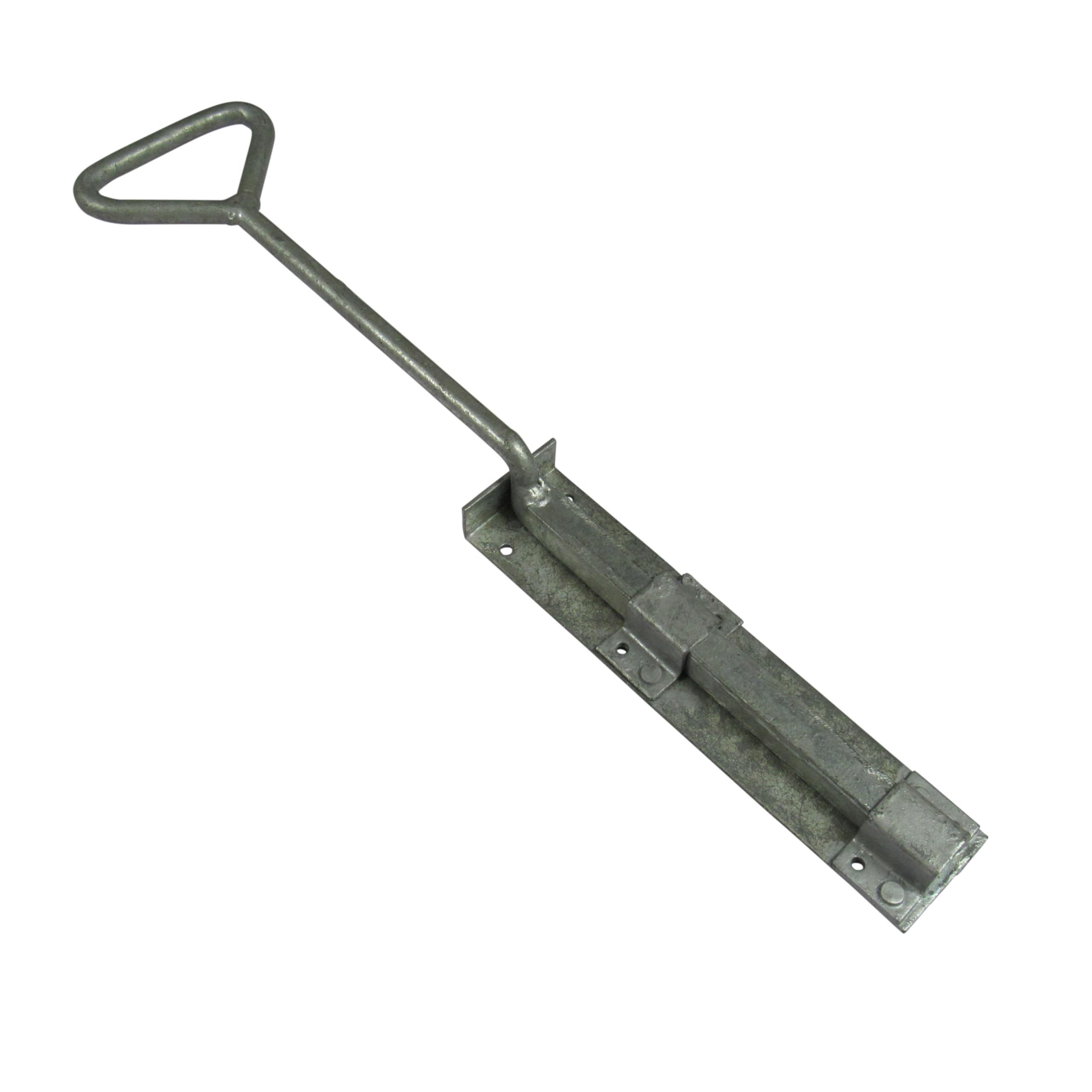 Bow Handle Drop Down Bolt 12" 18" 24" (Galvanized Black Heavy Duty Garage Door) (Galvanised, 24")