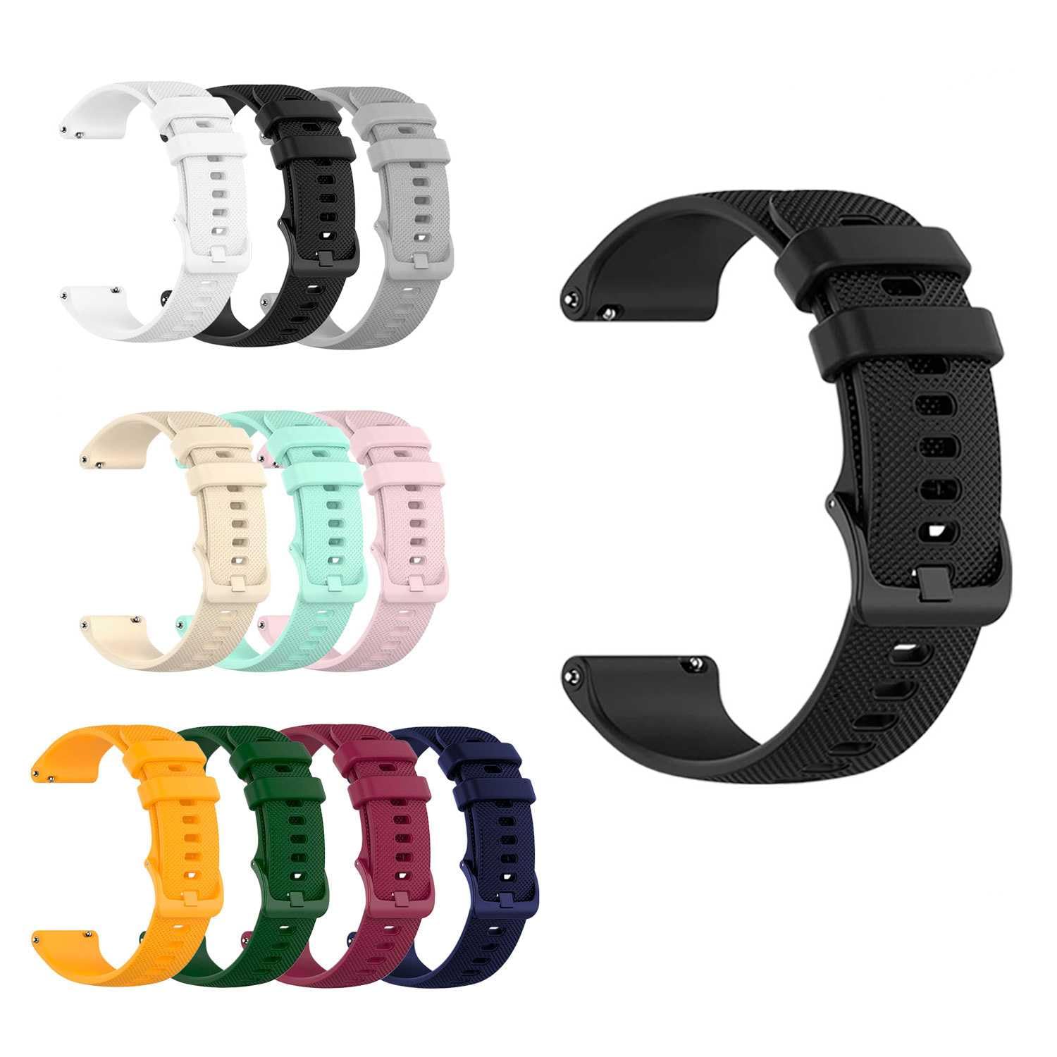 OcioDual Silikonowy pasek do zegarka, szybkie uwalnianie, kompatybilny z uniwersalnymi modelami 20mm-22mm-18mm, unisex