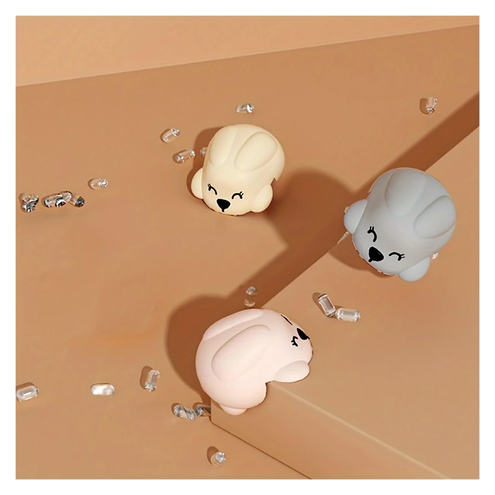 MRKU Protezioni angolari per Tavolo, Confezione da 4 Pezzi in Silicone, Antiurto, ad Angolo retto.