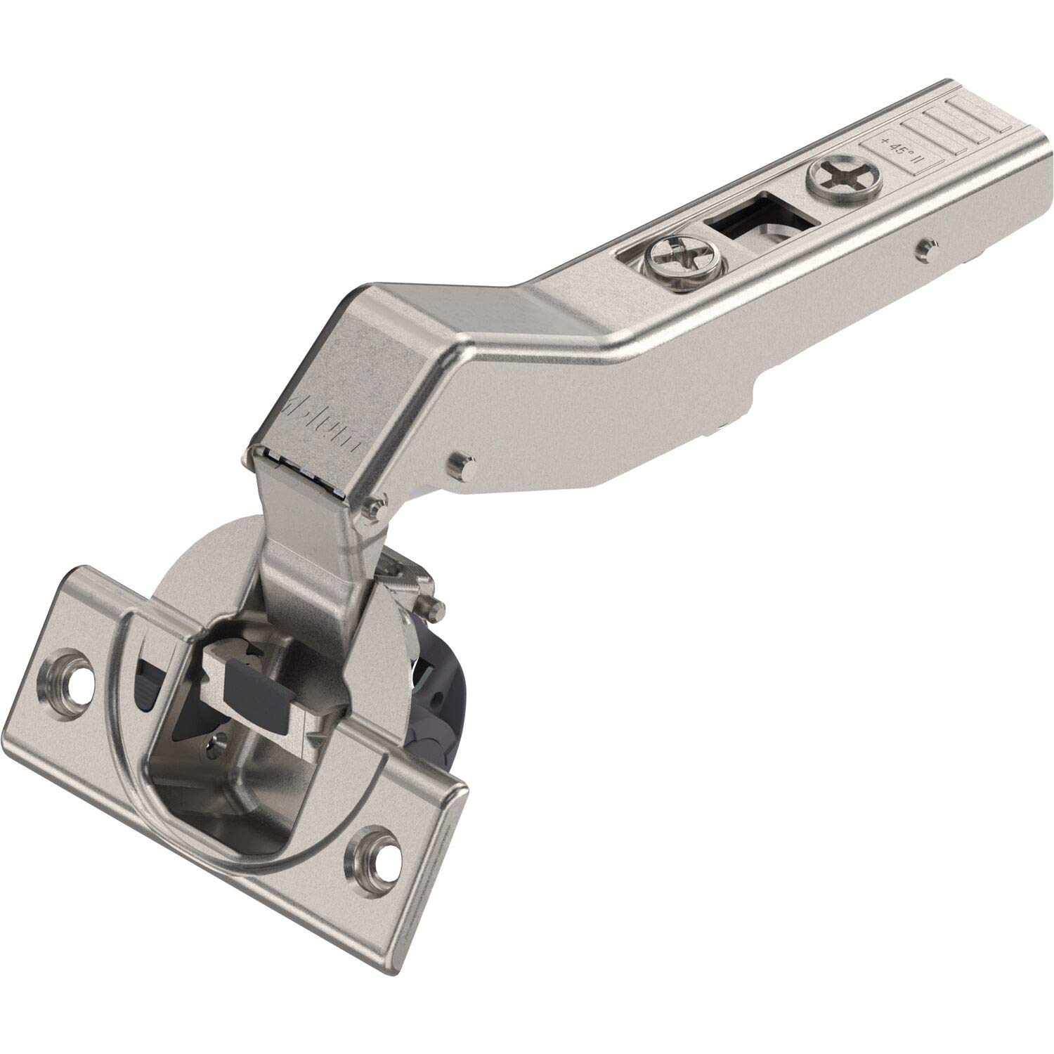 Blum Clip Top Blumotion 45° Onschlagend Nib, Ii, Alloy Steel, Unfinished, Surface Mount Hinge