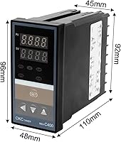 Vista 4 de PID Digital Intelligent Industrial Temperature Controller Dual Alarm 220V Relay REX-C100-C400-C700-C900 VAB/MAB SSR Relay Output(REX-C700 VAB)
