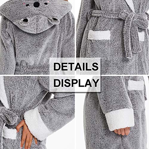 Timsophia Plush Robes For Womens Bathrobes With Hood Soft Animal Robes Cozy Warm Koala Gifts #TOP4