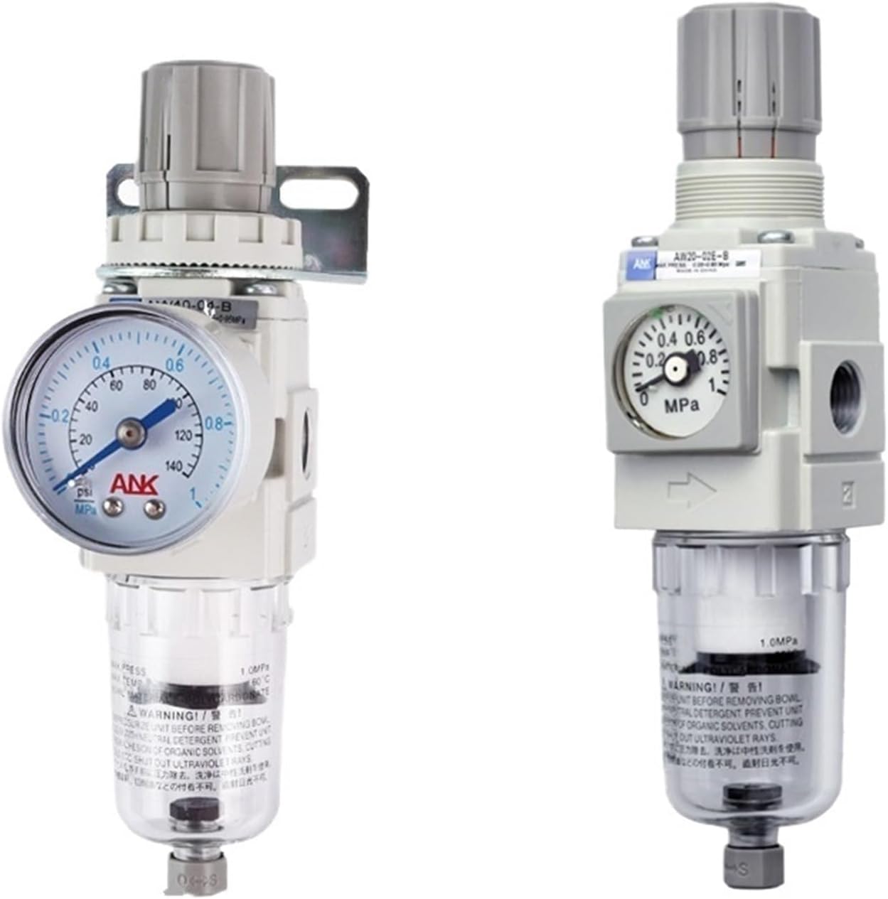 Air Pressure regulating Valve AW10-M5G-A AW30-03E-B Oil Water Separator air Filter Pressure reducing Valve(Aw30-02g)