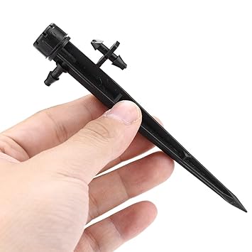 A K Homes -50PCS Water Irrigation Drippers for 4/7mm Drip Tubing,360 Degree 8 Holes Water Flow Irrigation Dripper Adjustable Drip Emitters For Vegetable Garden/Flower Bed/Herbs Garden