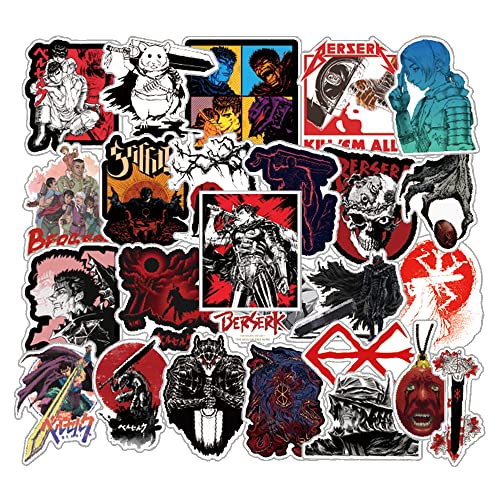 25pcs Anime Stickers Classic Game Berserk Sticker for Musical Instrument Decorations Pencil Boxes Art Supplies Water Bottles Laptops Suitcases Birthday Decoration Holiday Party