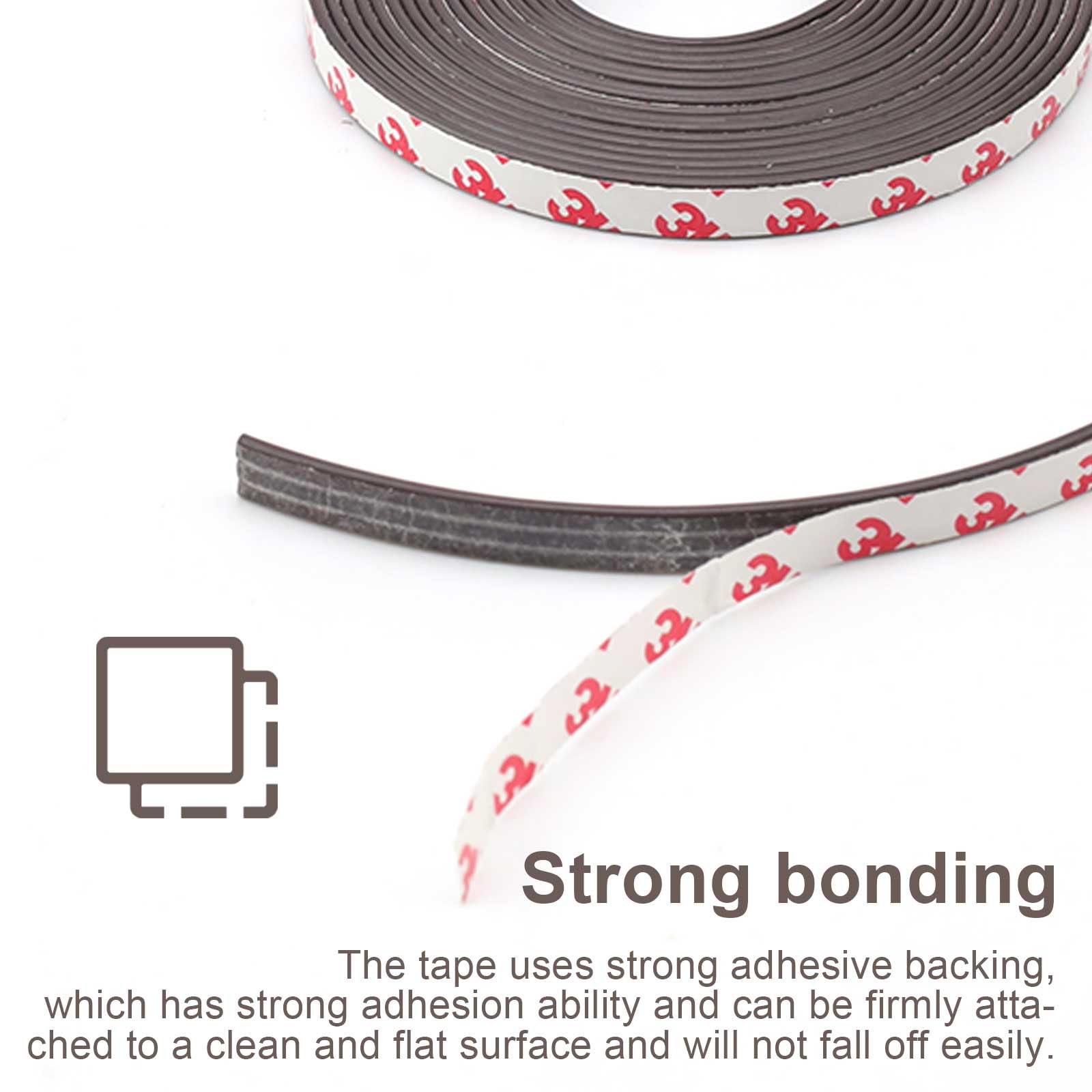 Nastro Magnetico Adesivo 5m - Flessibile, Forte Adesione, Per Fai-Da-Te, Zanzariere, Frigoriferi