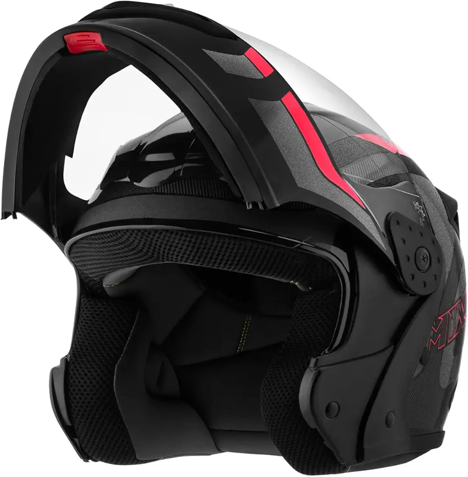 Capacete de Moto Mixs MX Gladiator Articulado Escamoteável Robocop