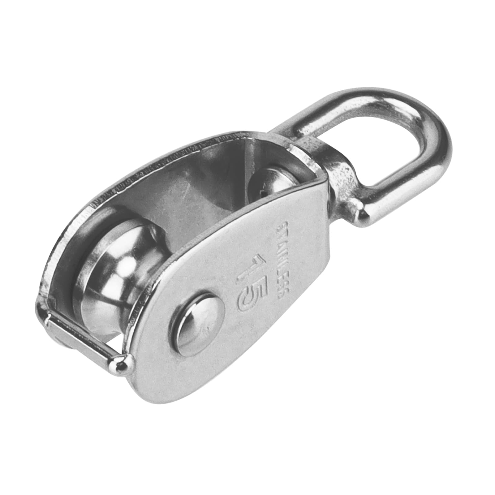 Lot de 10 poulie en acier inoxydable m15, petite poulie pour corde, poulie de renvoi pour treuil cable, charge maximale : 35 kg