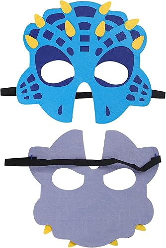 Miniatura 2 de Clobeau Disfraz de dinosaurio de cola y máscara de dinosaurio para niños, máscara de dragón y cola como dinosaurio de vestir para niños pequeños