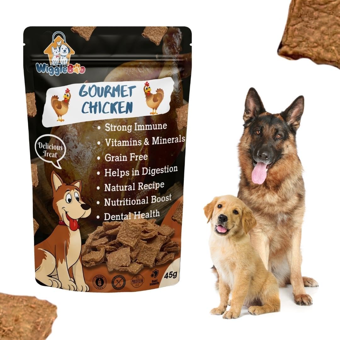 WiggleBoo Gourmet Chicken Treat for Dogs | Protein Rich | Travel | Healthy Snacks | (45 Grm) (B09SWW9Y7S) Amazon Price History, Amazon Price Tracker